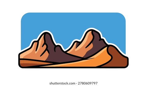 Brown Mountain Peaks High Landscape View