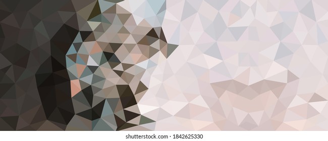 brauner Polygonbanner-Hintergrund