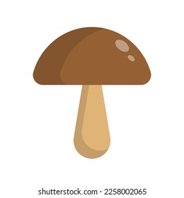 Brown mushroom icon. Ingredient. Vector.