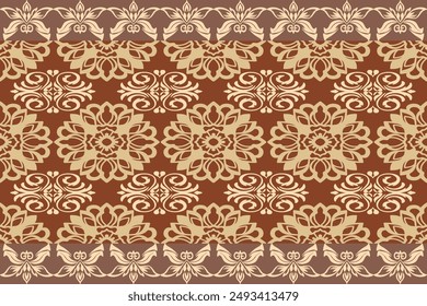 Brown Native American  pattern design for background or wallpaper and clothing 