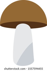 brown natural mushroom graphic vector