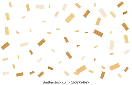 Brown nice looking confetti on white background.