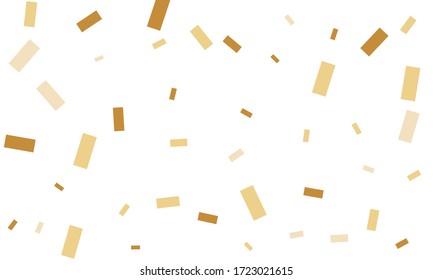 Brown nice looking confetti on white background.