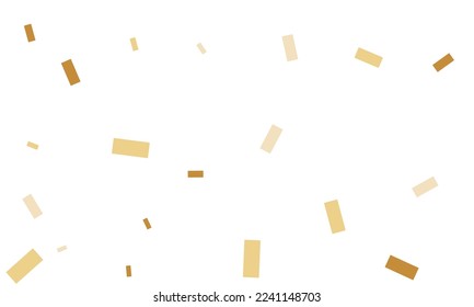 Brown nice looking confetti on white background.