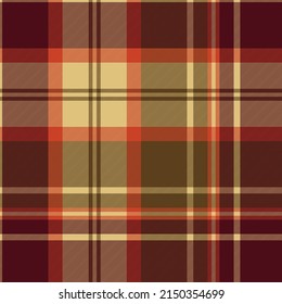 Brown Ombre Plaid Textured Seamless Pattern. Vector Design of Elegant Background for Fashion Textiles, Wallpaper, Banner, Packaging, Fabric Print, Decoration.