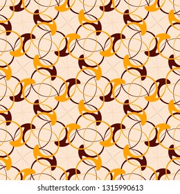 Brown and Orange abstract background. Seamless patterns for web, textile and wallpapers. Fashion graphics.