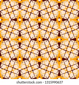 Brown and Orange abstract background. Seamless patterns for web, textile and wallpapers. Fashion graphics.