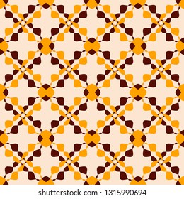 Brown and Orange abstract background. Seamless patterns for web, textile and wallpapers. Fashion graphics.