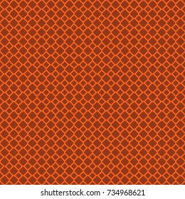 Brown and orange abstract grid pattern design - vector background from rounded squares