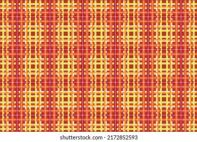 Brown, orange, beige, black plaid, seamless checks for velvet garments or other fashionable fall-winter textiles.