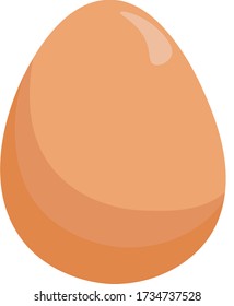 brown orange chicken egg side view - Shutterstock ID 1734737528