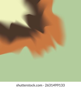 illustration dégradée de couleur marron orange vert beige. arrière-plan marron orange vert beige couleur dégradé. Image floue de dégradés de couleur beige vert orange vif.