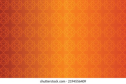 Brown and orange Islamic theme abstract background with stars pattern. 