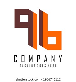 brown and orange logo vector design