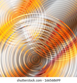 Brown, orange, red abstract circle background vector template concept
