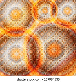 Brown, orange, red abstract circles background vector template concept