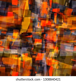 Brown and orange seamless texture from geometric shapes. Abstract vector background for web page, banners backdrop, fabric, home decor, wrapping