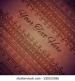 Brown ornament background with space for your text