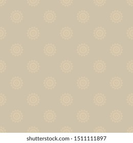 Brown ornament on background. Seamless ornament on background. Floral ornament on background. Wallpaper pattern. Textile pattern