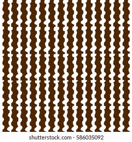 Brown Ornamental Pattern in Vintage Style. Vector Illustration