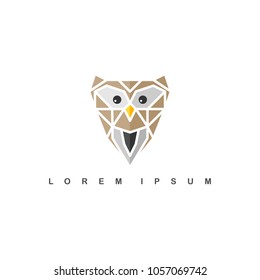 brown owl logo logotype theme vector art
