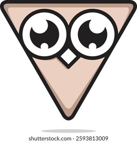 Brown owl logo with modern and minimalist design with creativity, energy, and warmth. Suitable for branding, business education, technology, or branding