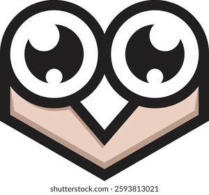 Brown owl logo with modern and minimalist design with creativity, energy, and warmth. Suitable for branding, business education, technology, or branding