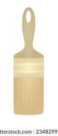 Braune Farbpinsel. Vektorgrafik