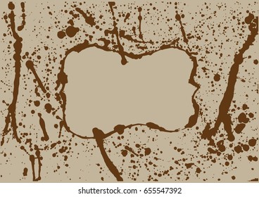 brown paint grunge