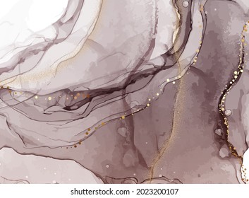 Brown Paint Ink Abstract Texture  Background Neutral Earth Tones Design, Water Flow Surface Pattern 