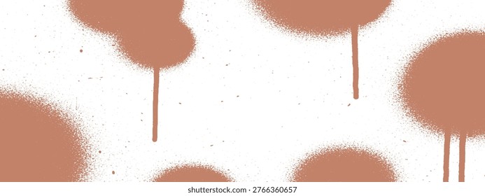 Brown paint splatter drops background with fine art