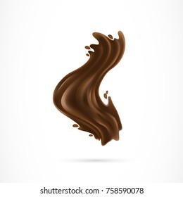 Brown Paint Spot Illustration