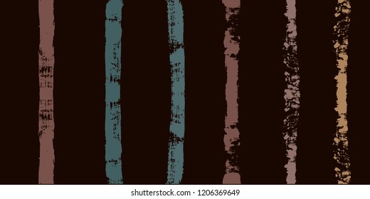 brown paint stripe Seamless pattern. autumn vector striped graphic background. ink brush strokes. grunge stripes, trendy male paintbrush line. winter texture lines backdrop 