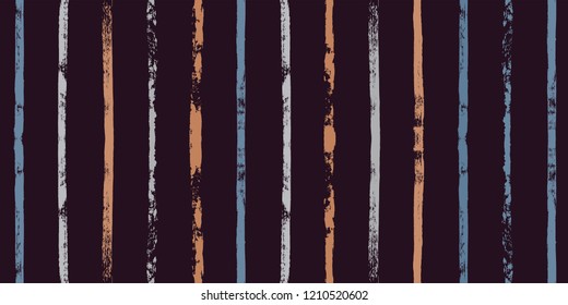brown paint stripe Seamless pattern. vector striped graphic background. ink brush strokes. grunge stripes, trendy male paintbrush line. winter texture lines backdrop 