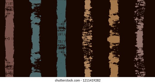 brown paint stripe Seamless pattern. autumn vector striped graphic background. ink brush strokes. grunge stripes, trendy male paintbrush line. winter texture lines backdrop 
