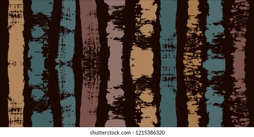 brown paint stripe Seamless pattern. autumn vector striped graphic background. ink brush strokes. grunge stripes, trendy male paintbrush line. winter texture lines backdrop 