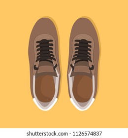 Brown pair of shoes