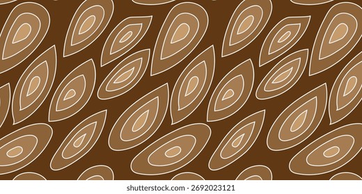 Fondo marrón del patrón de Paisley: Diseño textil retro elegante para la moda, los Interiores y el Fondo de pantalla