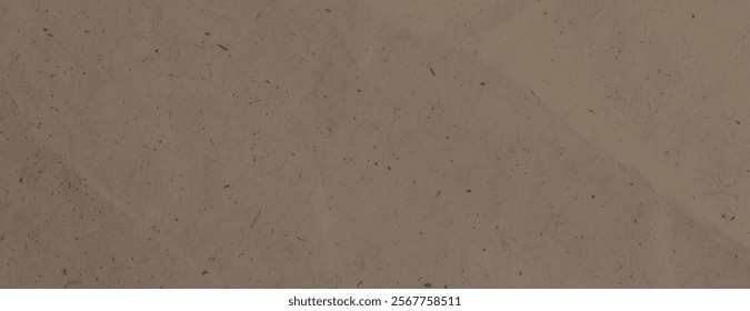 Brown paper background with a vintage style. The background features a textured, speckled brown surface, giving it a rustic, aged look. Minimal paper texture vector background