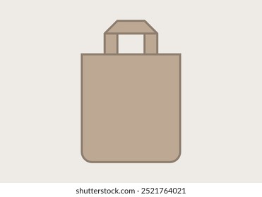 Bolsa de papel marrón o cartón