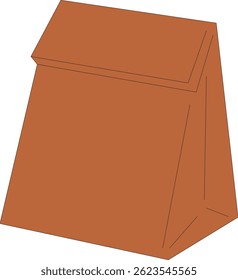 Brown Paper Bag Craft Illustration