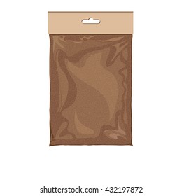 Brown paper bag for tea or coffee