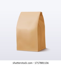 Brown Paper Bag. Vector Illustration EPS 10