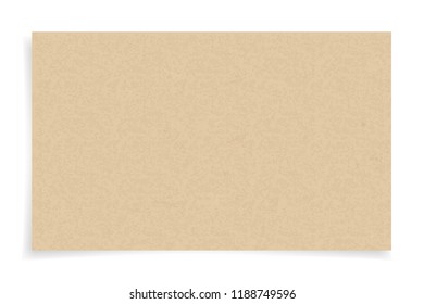 Brown paper texture on white background. Vector illustration.