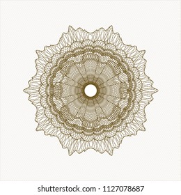 Brown passport money rossete