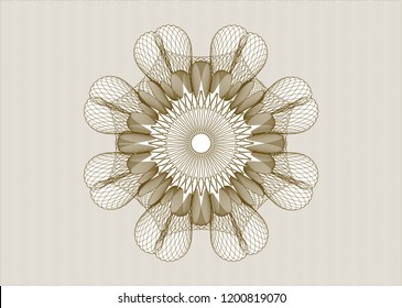 Brown passport money rossete