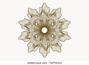 Brown passport money rossete
