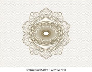 Brown passport money style rossete