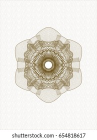 Brown passport money style rossete