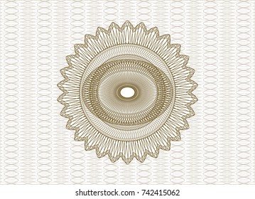Brown passport money style rossete